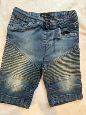 Steve’s Jeans Blue Washed Moto Stretch Jeans Kids Size 10